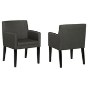 Catherine Upholstered Dining Arm Chair Grey (Set of 2) - 106252