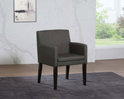 Catherine Upholstered Dining Arm Chair Grey (Set of 2) - 106252