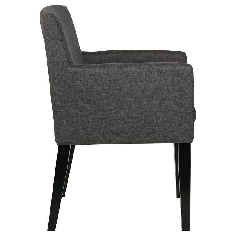 Catherine Upholstered Dining Arm Chair Grey (Set of 2) - 106252