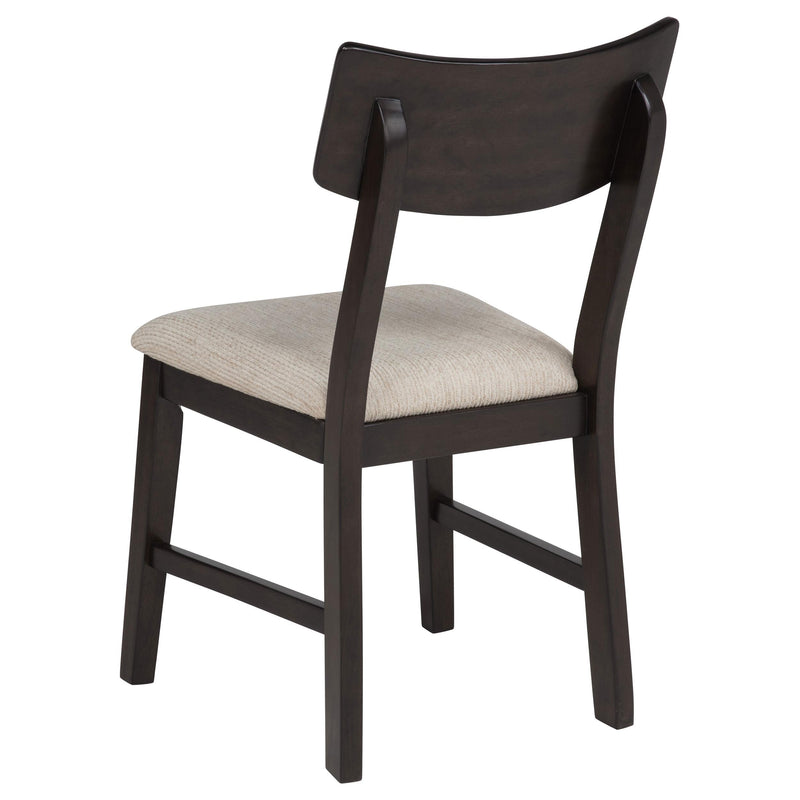 Catley 5-piece Round Drop Leaf Dining Table Set Dark Coffee - 150350