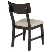 Catley 5-piece Round Drop Leaf Dining Table Set Dark Coffee - 150350