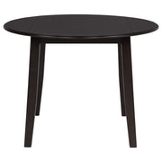Catley 5-piece Round Drop Leaf Dining Table Set Dark Coffee - 150350