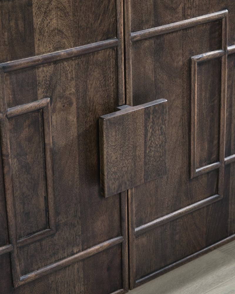 Cato Dark Brown Accent Cabinet - A4000682