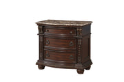 Cavalier Dark Cherry Upholstered Sleigh Bedroom Set - DMV FurnitureBedroom Set