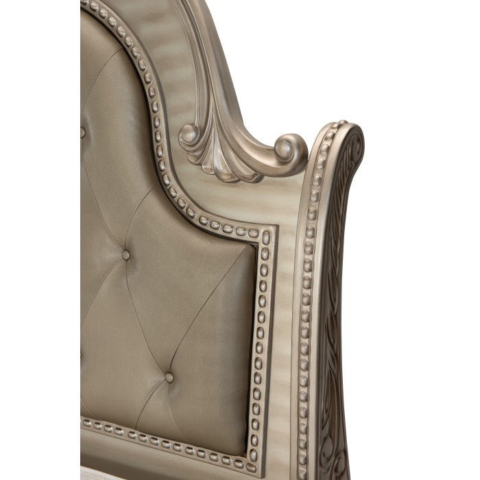 Cavalier Silver Upholstered Sleigh Bedroom Set - DMV FurnitureBedroom Set
