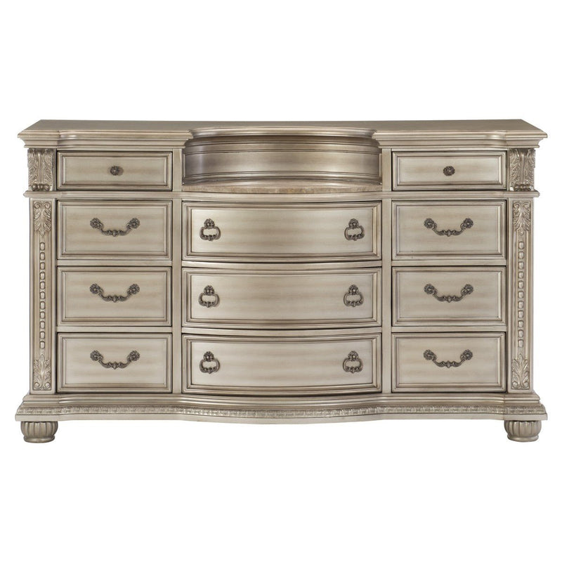 Cavalier Silver Upholstered Sleigh Bedroom Set - DMV FurnitureBedroom Set