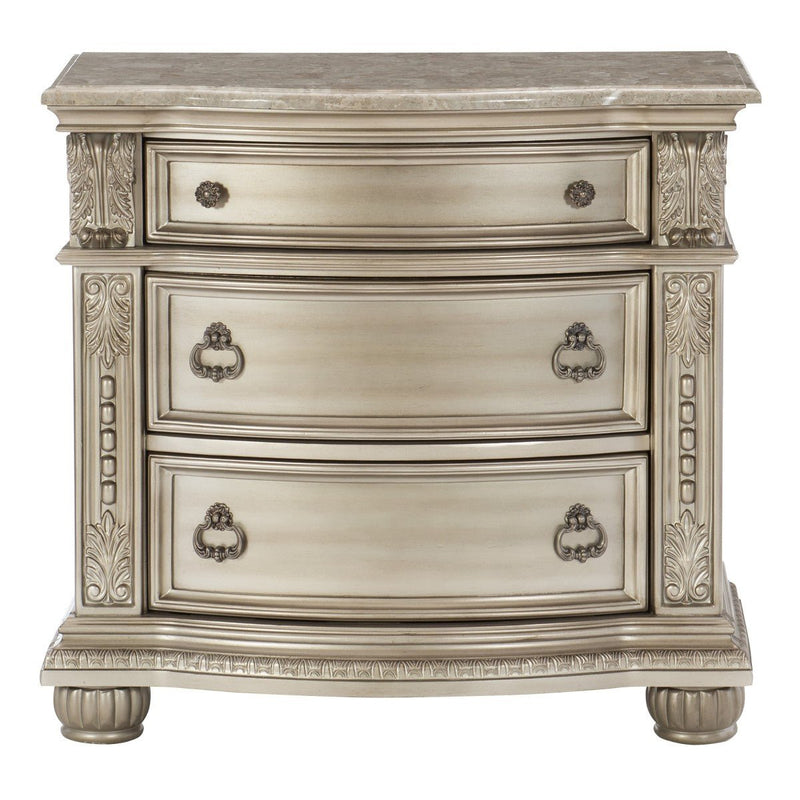 Cavalier Silver Upholstered Sleigh Bedroom Set - DMV FurnitureBedroom Set