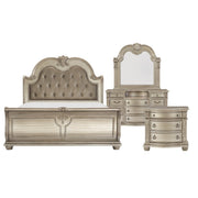 Cavalier Silver Upholstered Sleigh Bedroom Set - DMV FurnitureBedroom Set