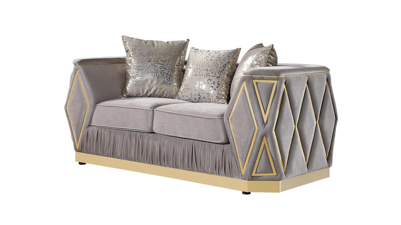 Cavalli Loveseat Taupe - Cavalli Loveseat Taupe