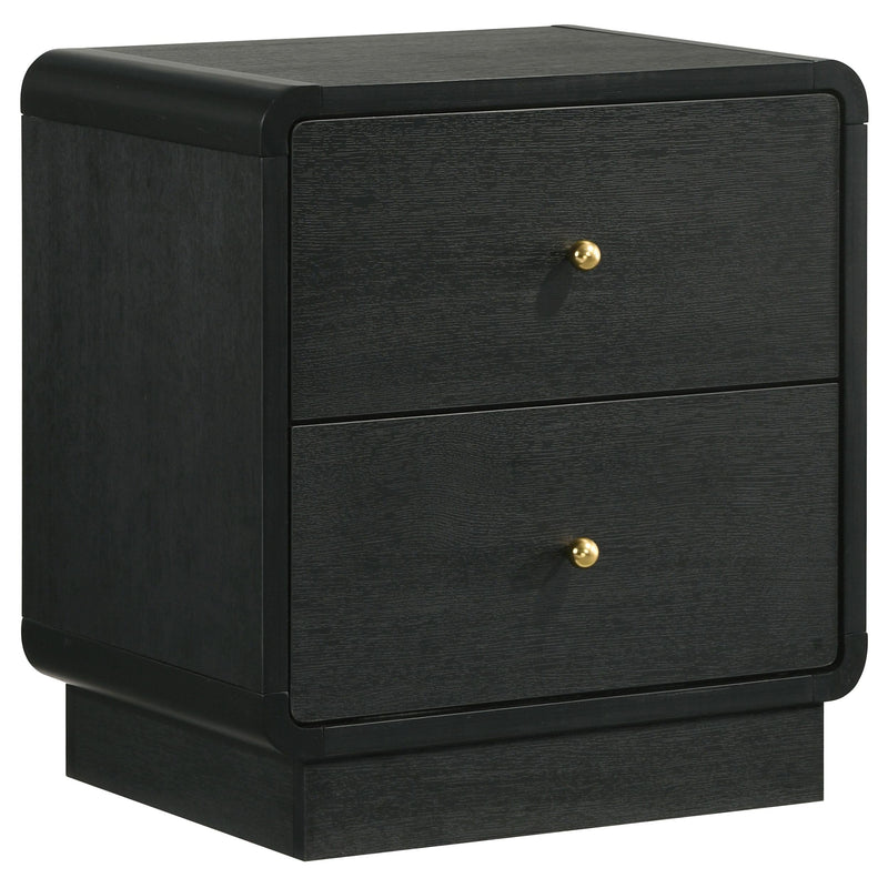 Cavelle 2-drawer Nightstand Bedside Table Black - 223662