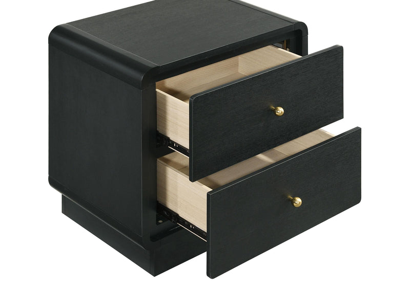 Cavelle 2-drawer Nightstand Bedside Table Black - 223662