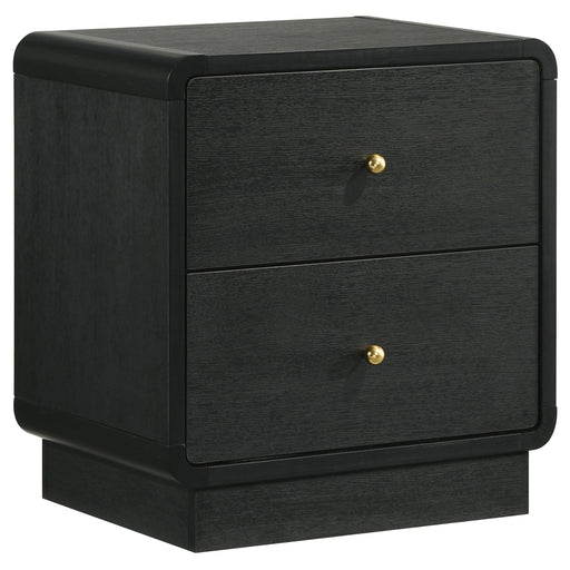 Cavelle 2-drawer Nightstand Bedside Table Black - 223662