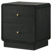 Cavelle 2-drawer Nightstand Bedside Table Black - 223662
