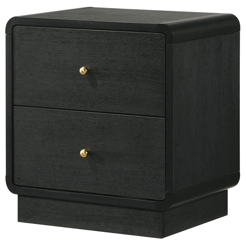 Cavelle 2-drawer Nightstand Bedside Table Black - 223662