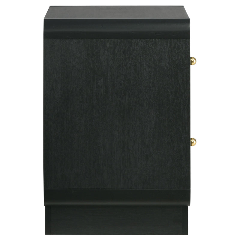 Cavelle 2-drawer Nightstand Bedside Table Black - 223662
