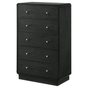 Cavelle 5-drawer Chest of Drawers Black - 223665