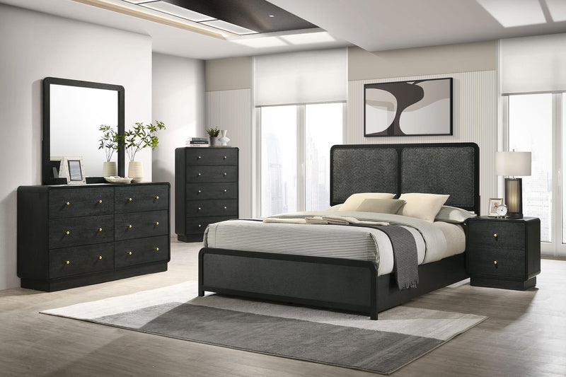 Cavelle 5-piece Eastern King Bedroom Set Black - 223661KE-S5