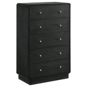 Cavelle 5-piece Eastern King Bedroom Set Black - 223661KE-S5