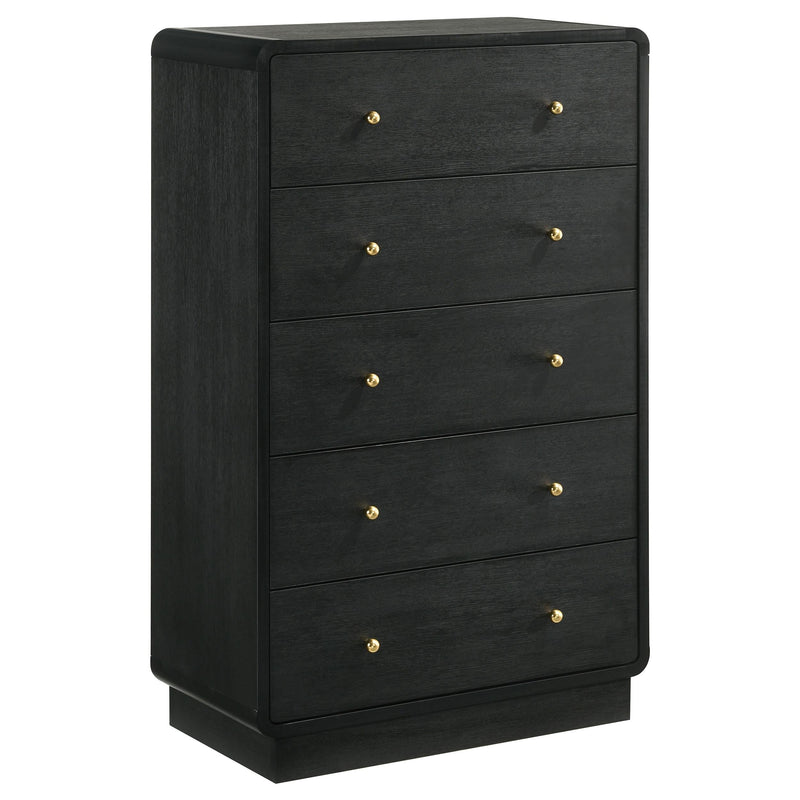 Cavelle 5-piece Eastern King Bedroom Set Black - 223661KE-S5