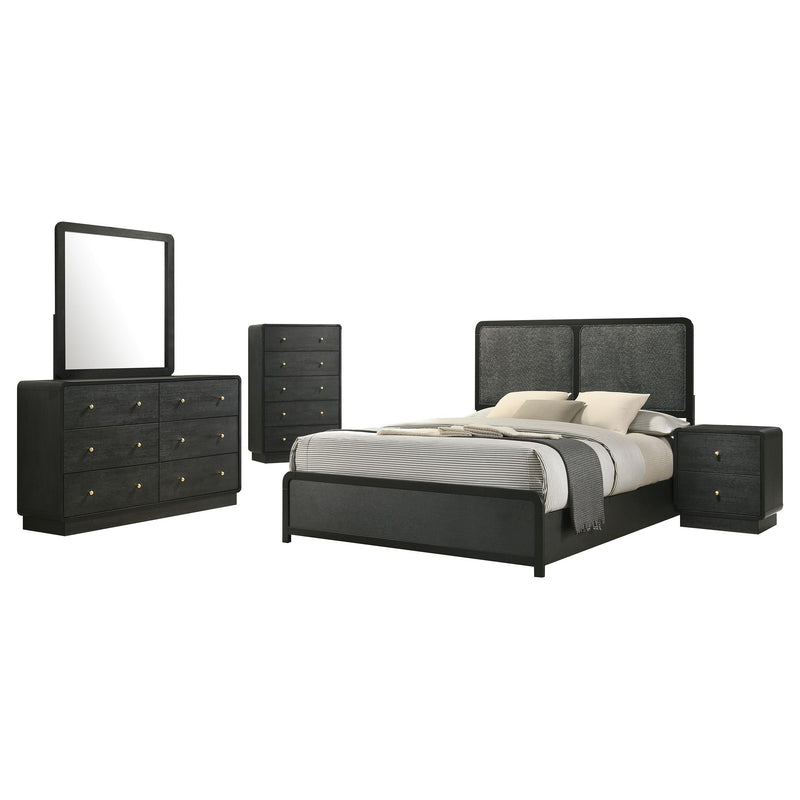 Cavelle 5-piece Full Bedroom Set Black - 223661F-S5
