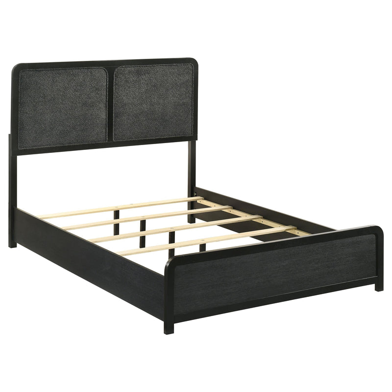 Cavelle 51-inch Upholstered Full Panel Bed Black - 223661F