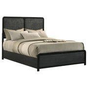 Cavelle 51-inch Upholstered Full Panel Bed Black - 223661F