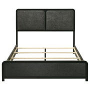 Cavelle 51-inch Upholstered Queen Panel Bed Black - 223661Q