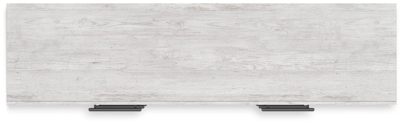 Cayboni Full Panel Bed with Dresser and 2 Nightstands in Whitewash - PKG016588
