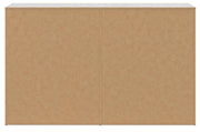 Cayboni Full Panel Bed with Dresser and Nightstand in Whitewash - PKG019191