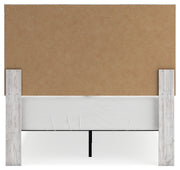 Cayboni Full Panel Bed with Mirrored Dresser, Chest and Nightstand in Whitewash - PKG016595
