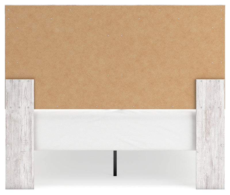Cayboni Queen Panel Bed with Dresser and Nightstand in Whitewash - PKG019192