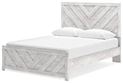 Cayboni Queen Panel Bed with Dresser in Whitewash - PKG016686