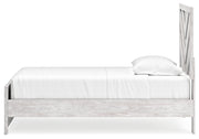 Cayboni Twin Panel Bed with Dresser and 2 Nightstands in Whitewash from Ashley - DMV Furniture