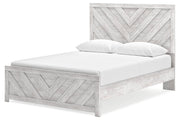 Cayboni Whitewash Queen Panel Bed - DMV FurnitureQueen Bed