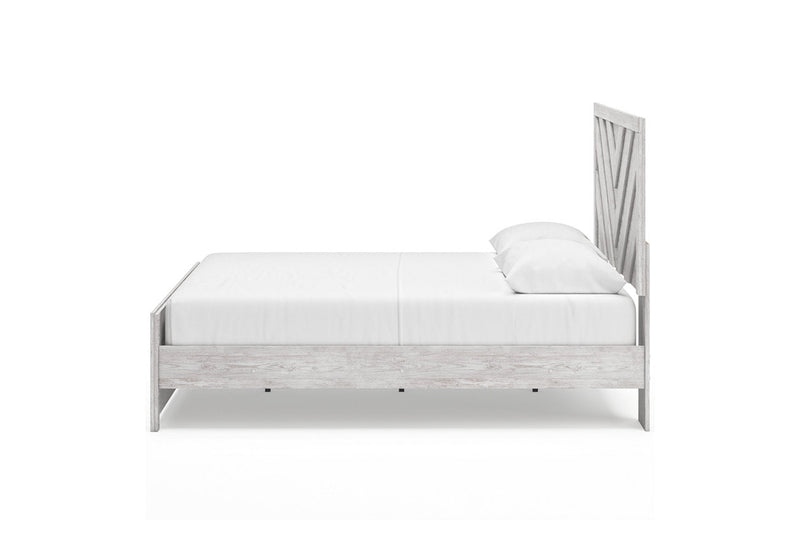 Cayboni Whitewash Queen Panel Bed - DMV FurnitureQueen Bed