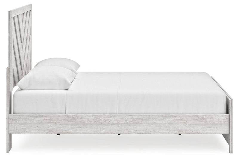 Cayboni Whitewash Queen Panel Bed - DMV FurnitureQueen Bed