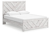 Cayboni Whitewash Queen Panel Bed - DMV FurnitureQueen Bed