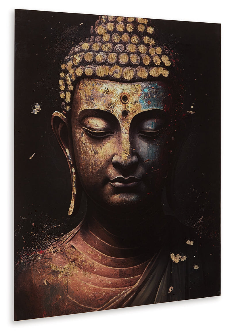 Caymoore Black/Gold Finish Wall Art - A8000423