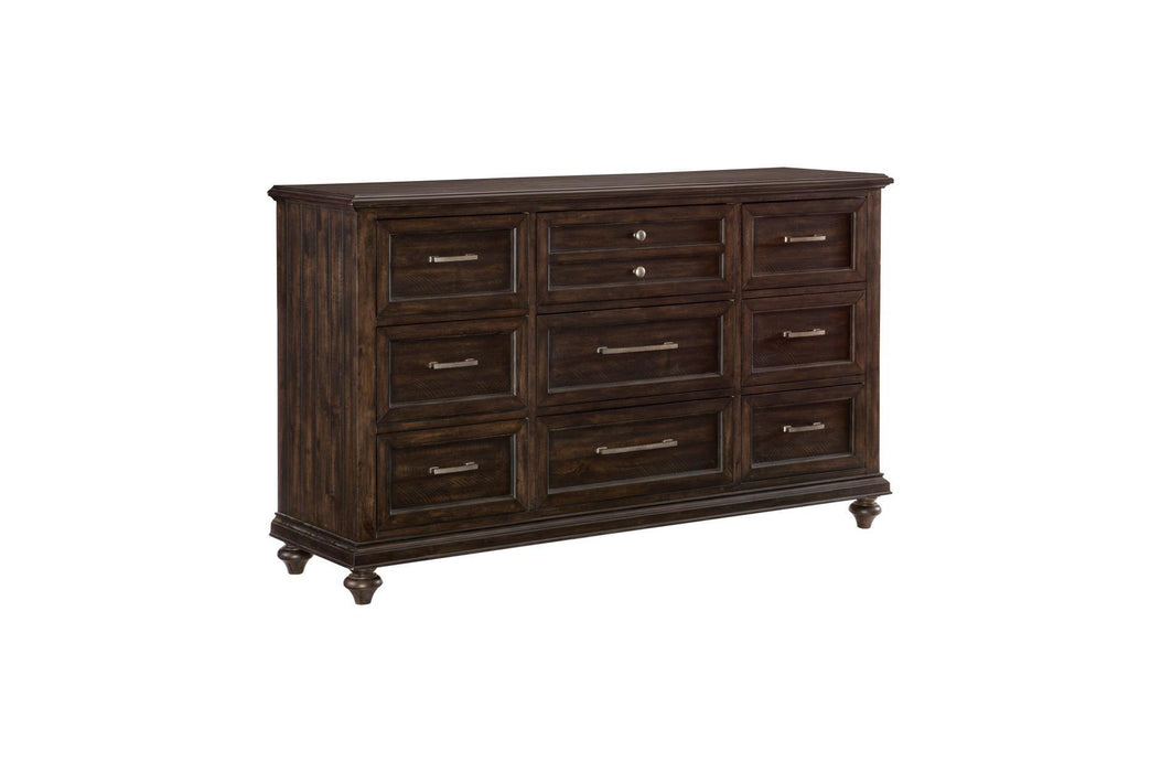 Cardano 6 Piece Queen Bedroom Set In Driftwood Charcoal 1689-1-6Set | Homelegance