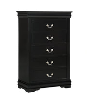 Crown Mark Furniture Louis Philip Drawer Chest in Black image