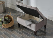 Cecilia Storage Ottoman (Pearla Grey) - DMV FurnitureOttoman