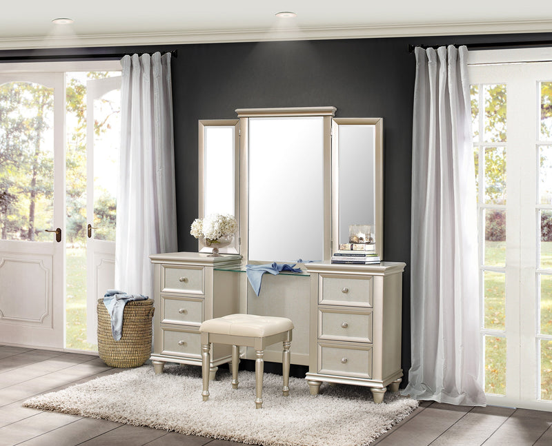 Celandine Silver Panel Bedroom Set - DMV FurnitureBedroom Set