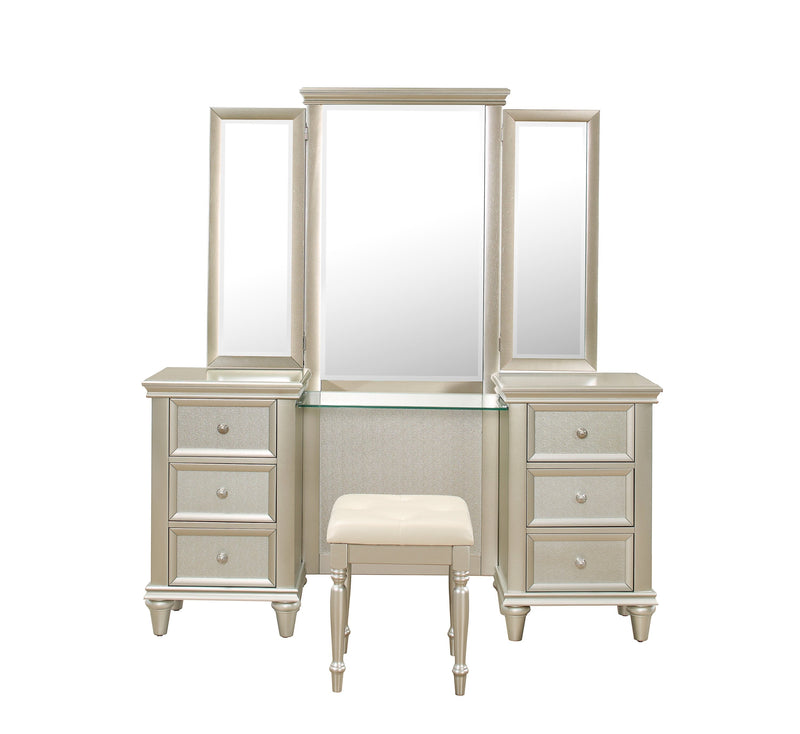 Celandine Silver Panel Bedroom Set - DMV FurnitureBedroom Set