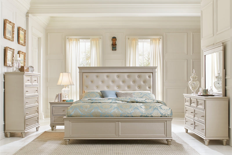 Celandine Silver Upholstered Panel Bedroom Set - DMV FurnitureBedroom Set