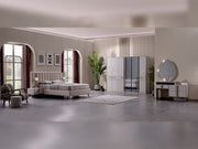 Cenova Bedroom (Queen Frame With Headboard & Dresser With Mirror & 2 Nightstand) - 200-MAX-CEN-150-QB-SET