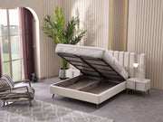 Cenova Bedroom (Queen Frame With Headboard & Dresser With Mirror & 2 Nightstand) - 200-MAX-CEN-150-QB-SET