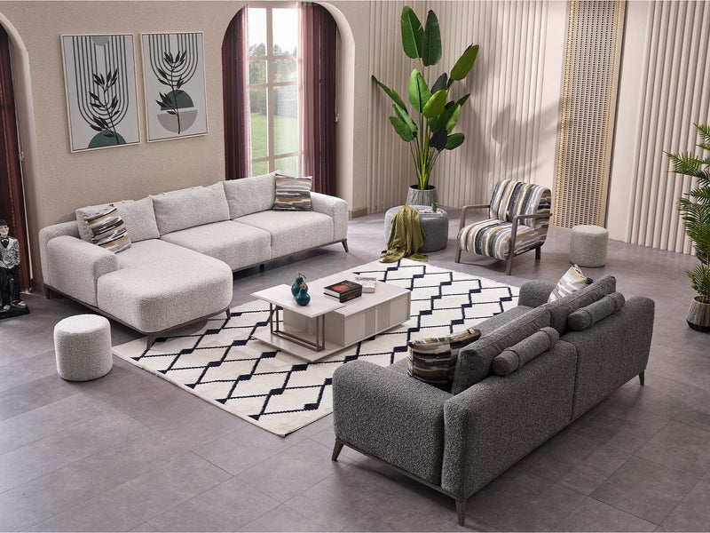 Cenova Convertible Loveseat in Grey - 200-MAX-CEN-TED11-2