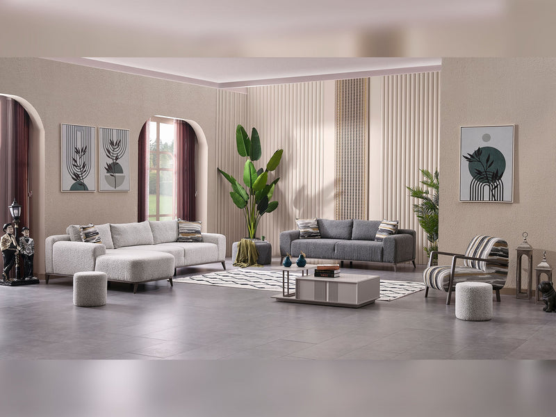 Cenova Convertible Loveseat in Grey - 200-MAX-CEN-TED11-2