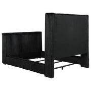 Centergrove Upholstered Queen Wingback TV Bed Black - 315945Q