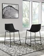 Centiar Black Counter Height Bar Stool (Set of 2) - DMV FurnitureBarstool